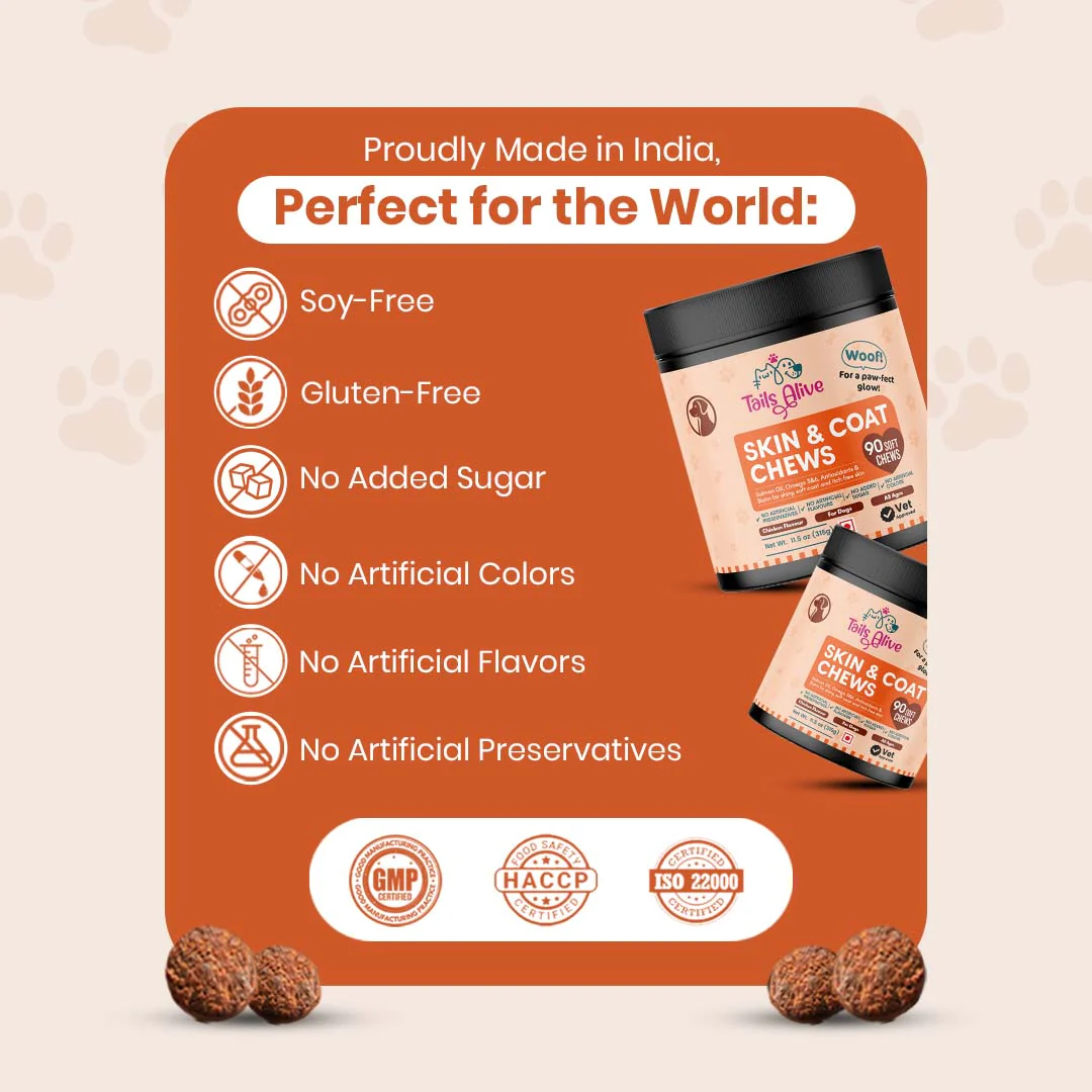 TailsAlive Skin & Coat Soft Chews Supplement for Dogs - Image 5