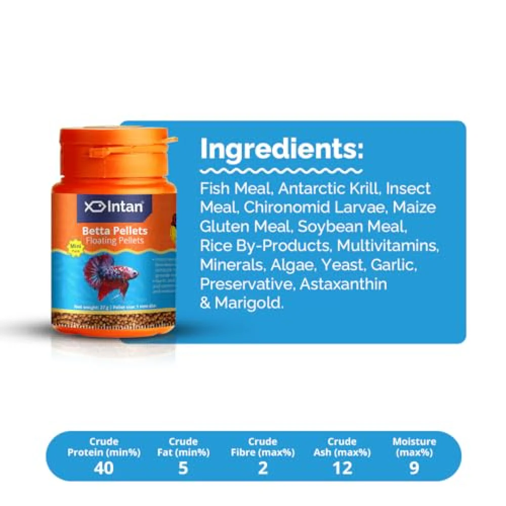Growel Intan Betta Pellets Fish Food - Image 3