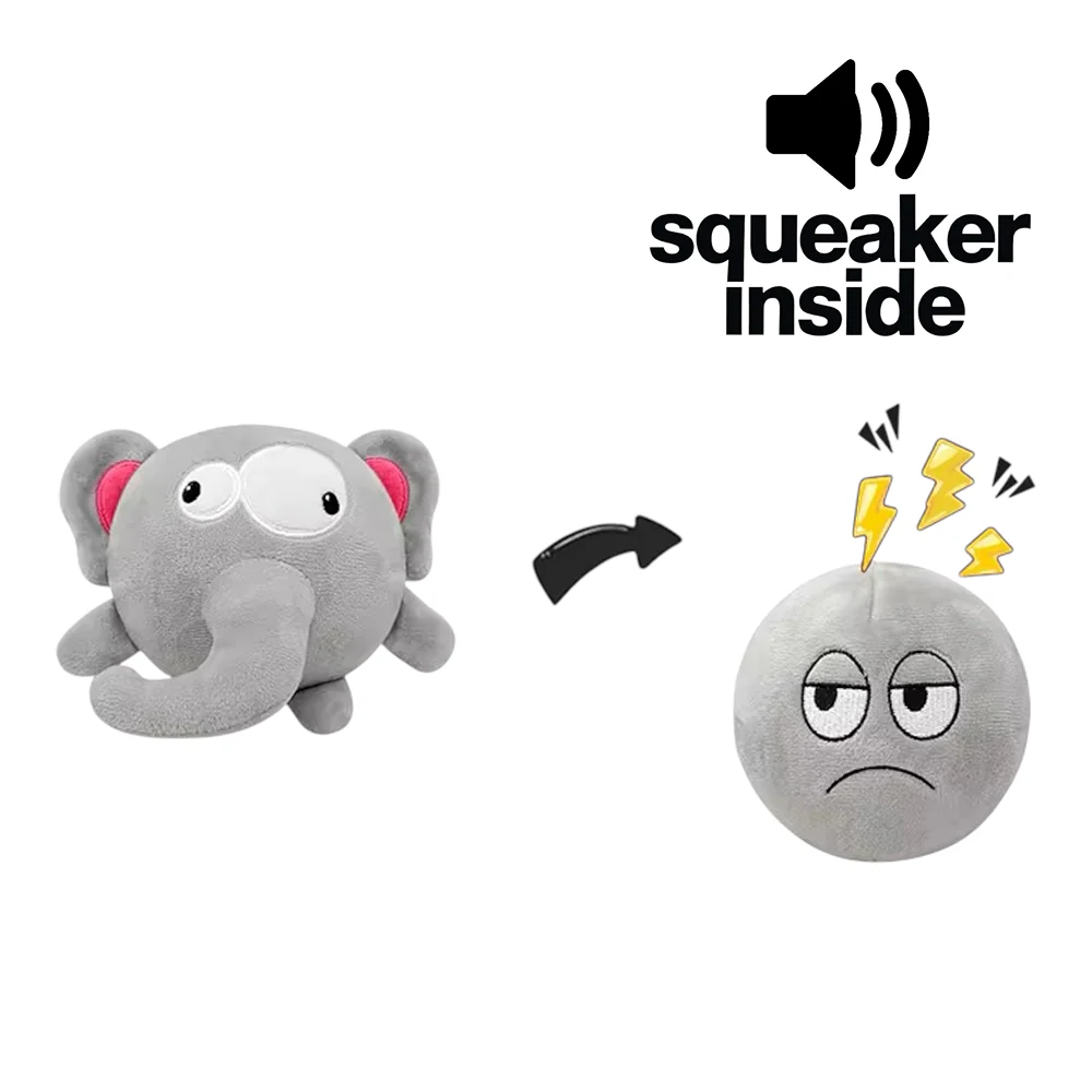 Talking Dog Club 3 in 1 Pop a Ele Bouncy Chew Toy for Dogs (Grey) - Image 5