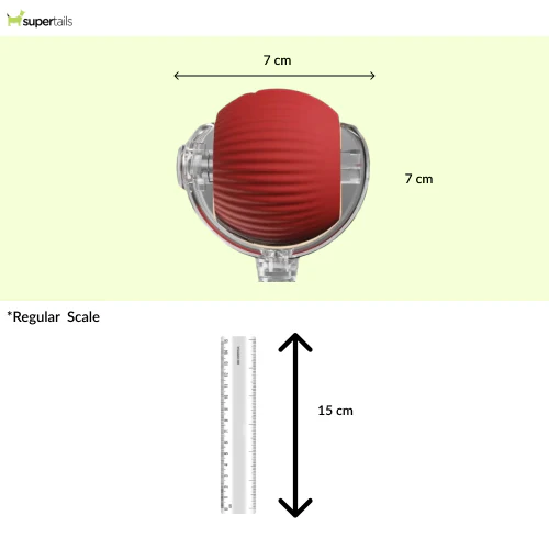 Talking Dog Club Automatic Rotating Interactive LED Ball for Cats, Kittens and Puppies (Red) - Image 2