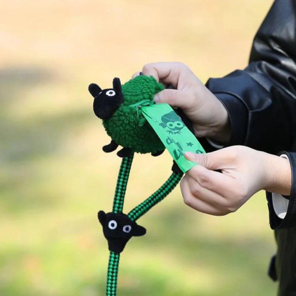 Talking Dog Club Baa Baa Black Sheep! Poop Bag Dispenser for Dogs and Cats (White) - Image 2