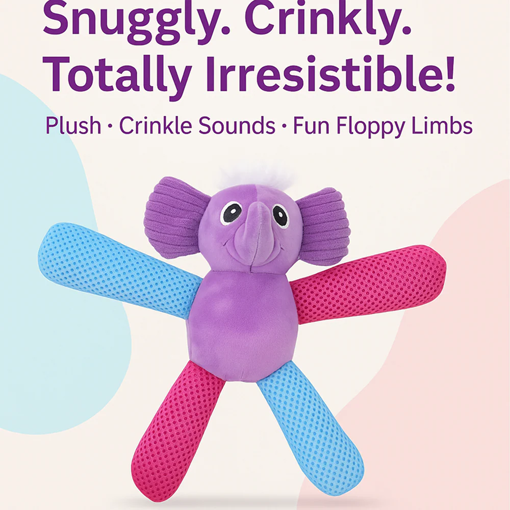 Talking Dog Club Baby Elephant Plush Toy for Dogs (Purple) - Image 3