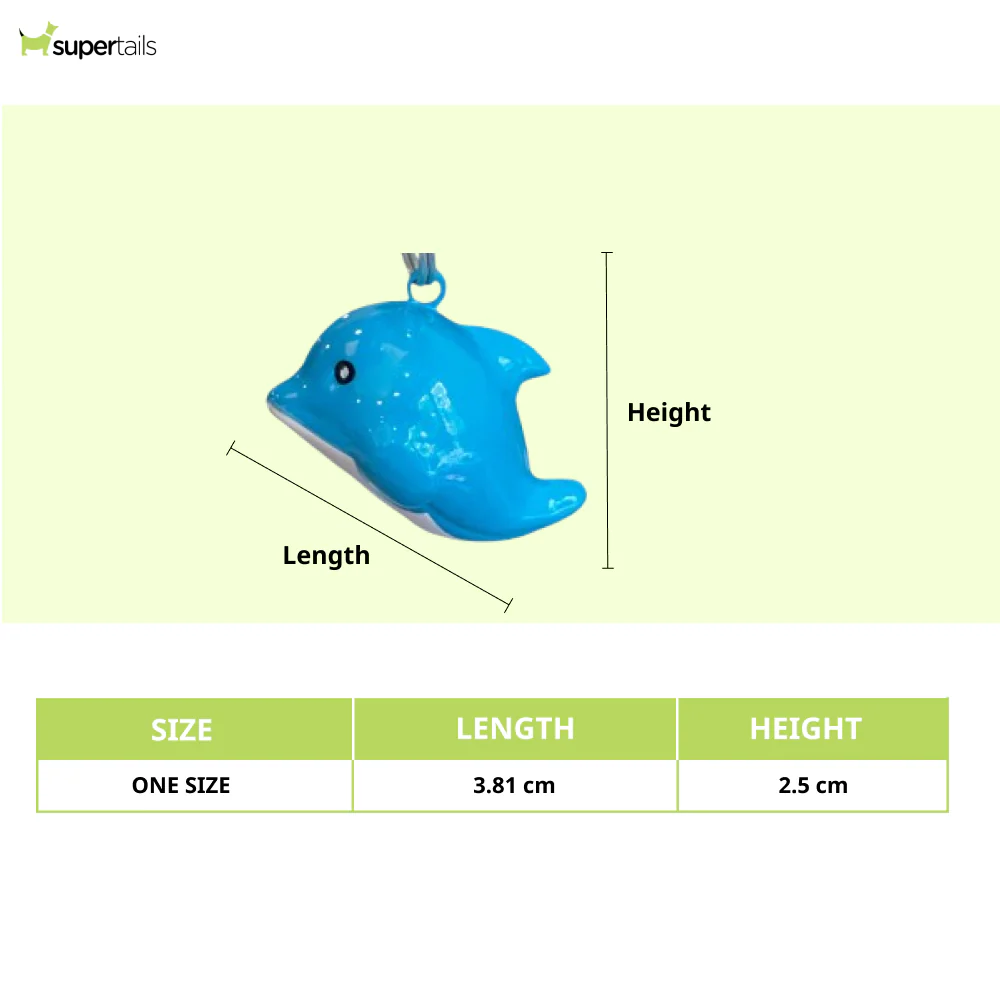 Talking Dog Club Baby Shark Cartoon Collar Bell For Cats & Dogs (Blue) - Image 2