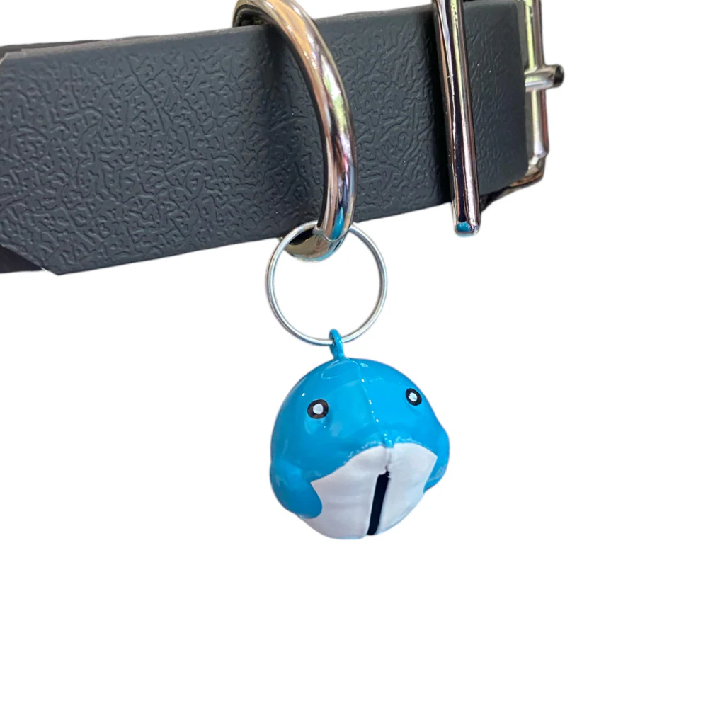 Talking Dog Club Baby Shark Cartoon Collar Bell For Cats & Dogs (Blue) - Image 3