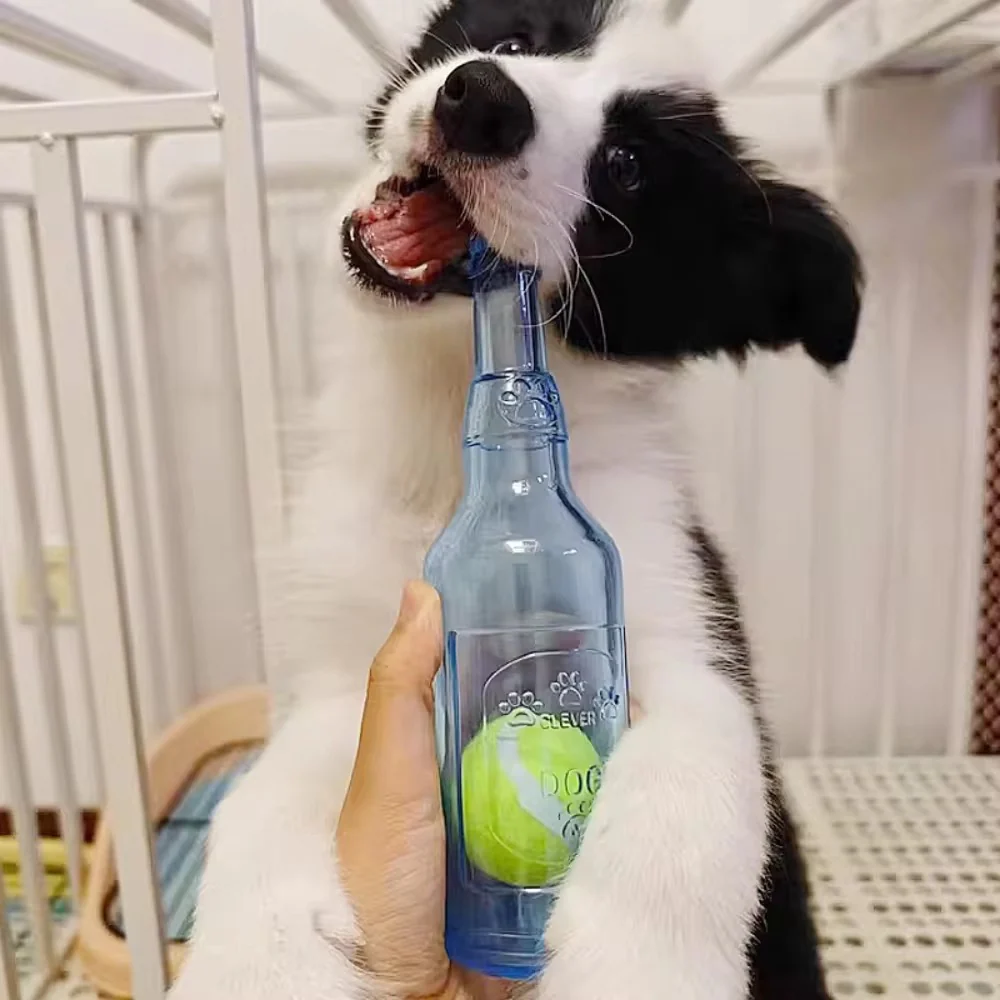 Talking Dog Club Ball in Bottle Rubber Chew Toy for Dogs (Blue) - Image 7