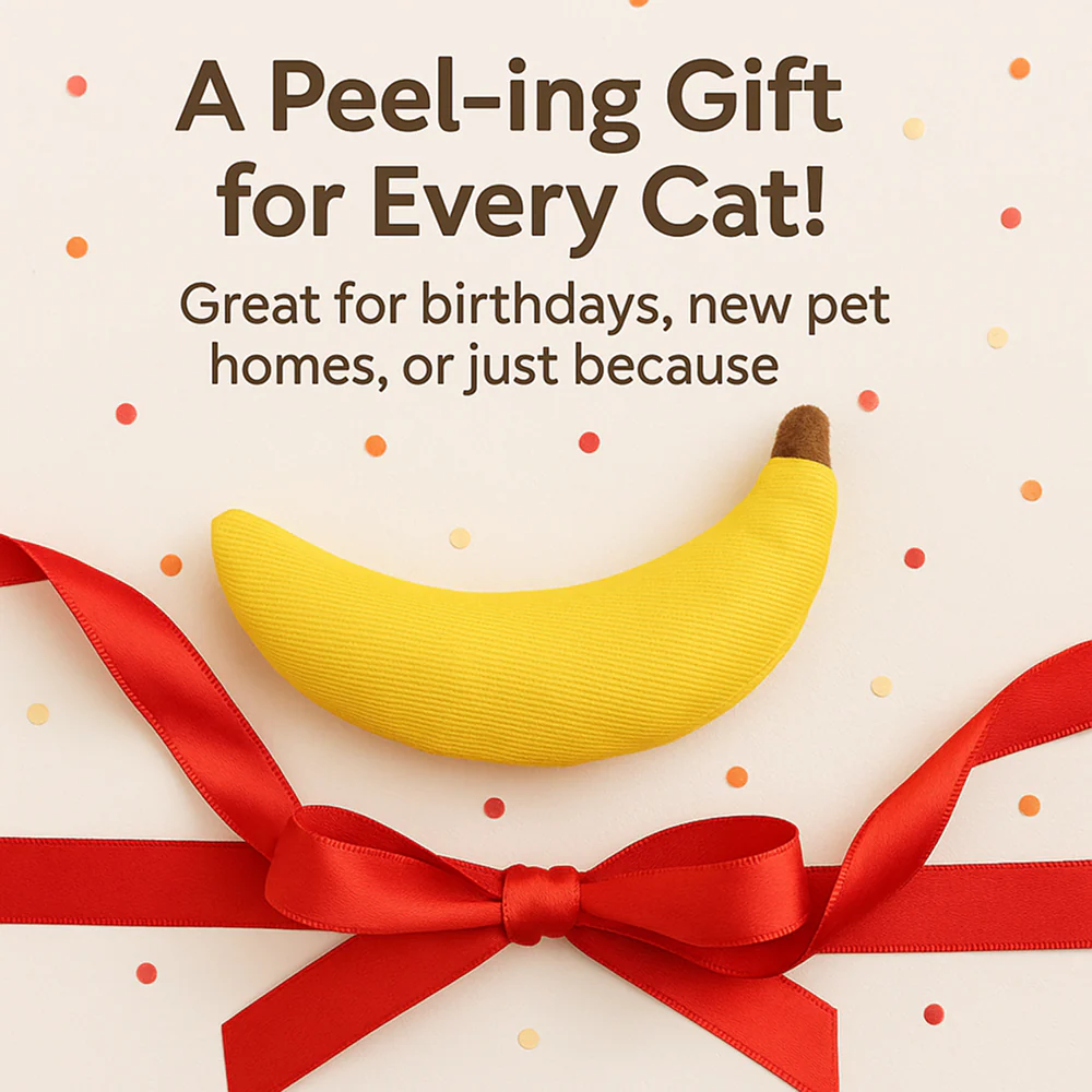 Talking Dog Club Bananas with 100% Catnip Toy for Cats (Yellow) - Image 7