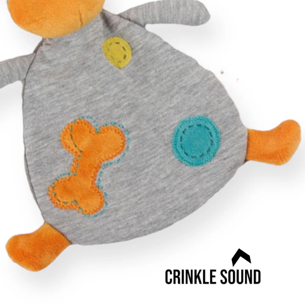 Talking Dog Club Big Belly Cow Puppy Toy for Dogs (Grey) - Image 4