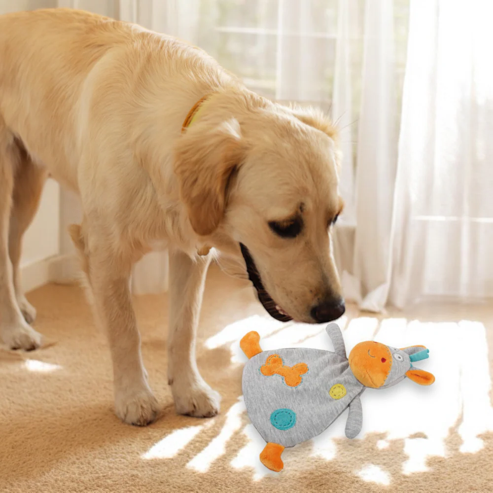 Talking Dog Club Big Belly Cow Puppy Toy for Dogs (Grey) - Image 6