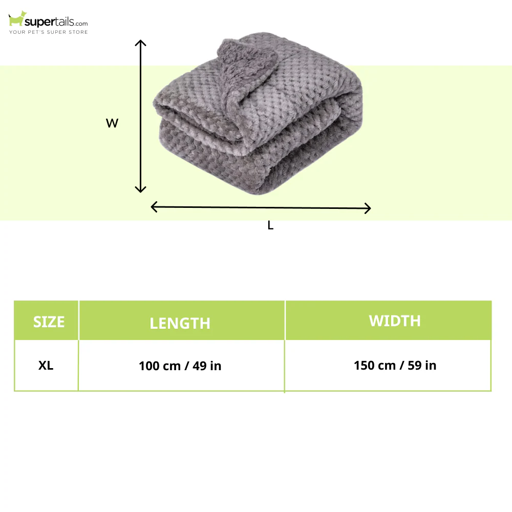 Talking Dog Club Blankies Warm Blankets for Dogs and Cats (Grey) - Image 2
