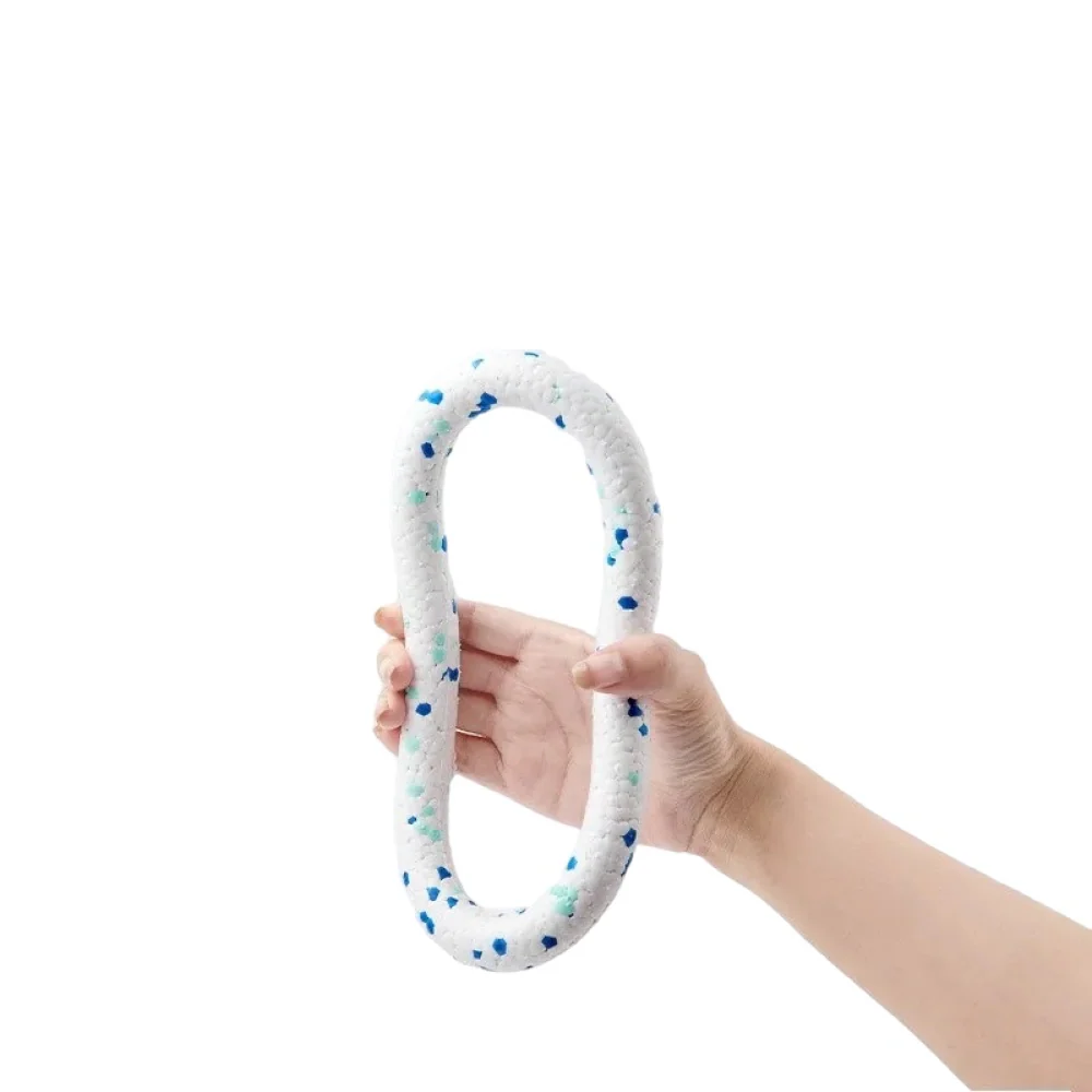 Talking Dog Club Bloom Ring Indestructible Heavy Chew Toy for Dogs (White) - Image 3