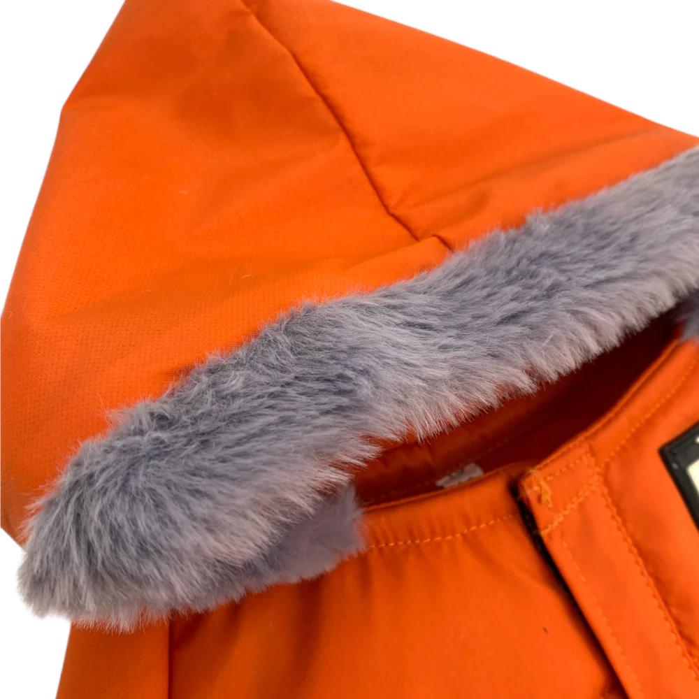Talking Dog Club Bomber Jacks Hoodies for Dogs (Orange) - Image 8