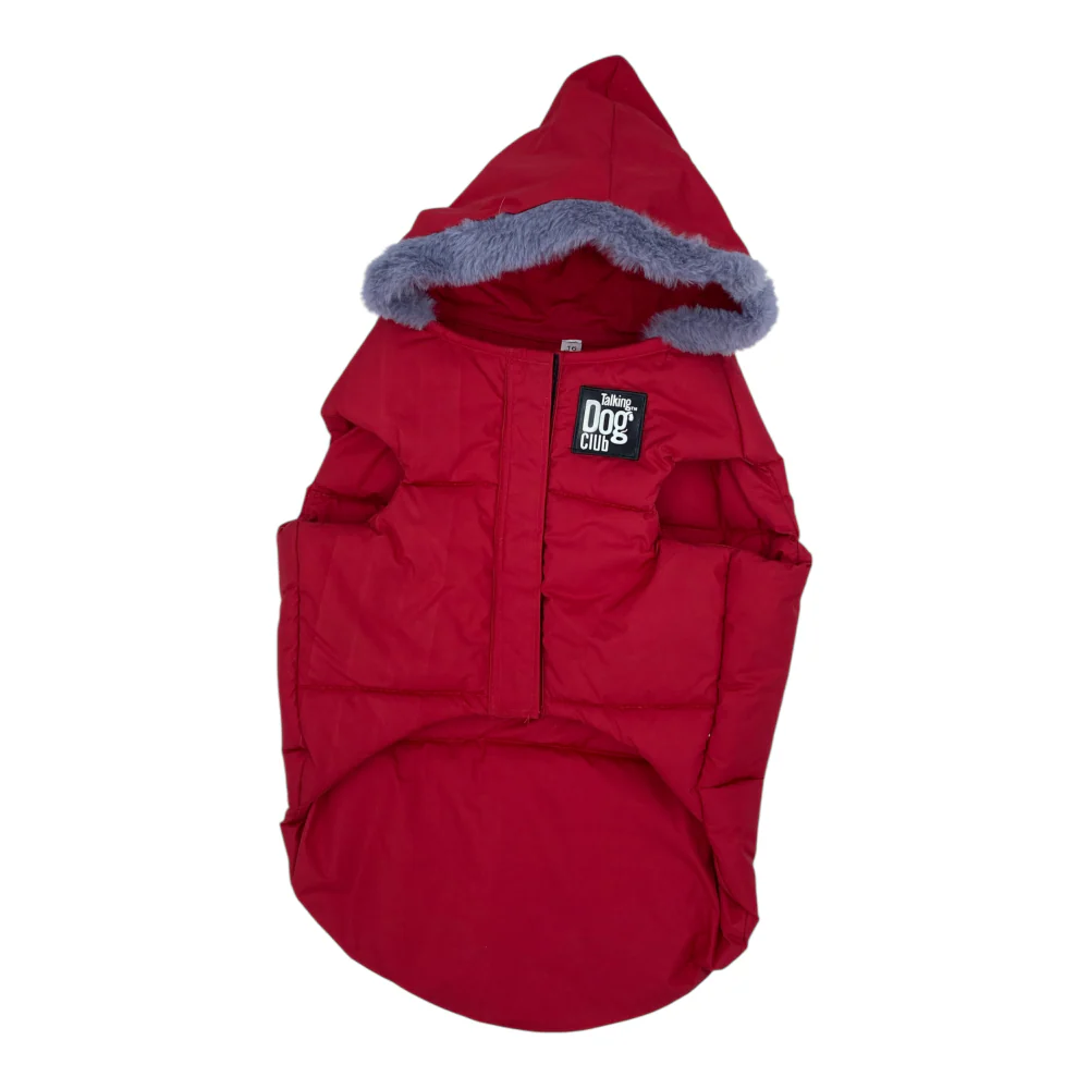 Talking Dog Club Bomber Jacks Hoodies for Dogs (Red) - Image 3