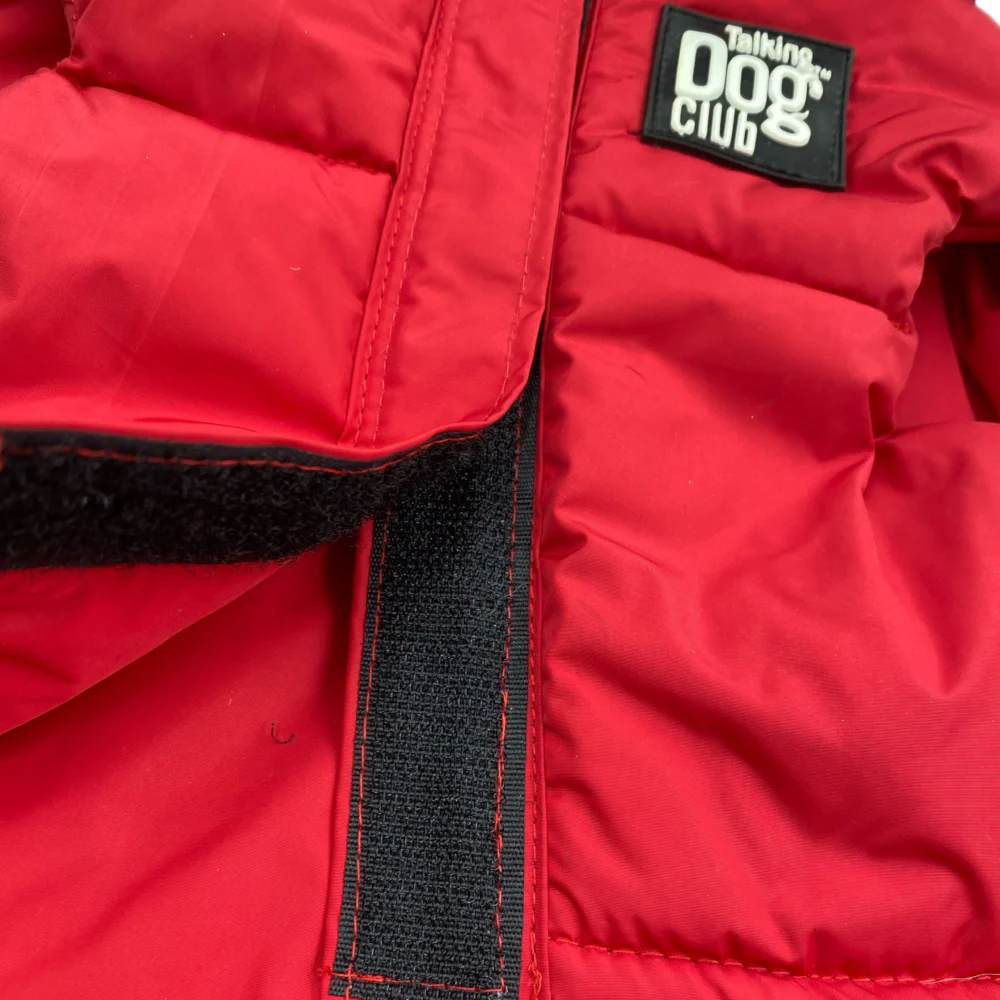 Talking Dog Club Bomber Jacks Hoodies for Dogs (Red) - Image 7