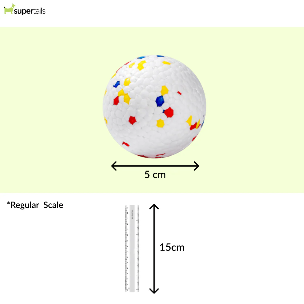 Talking Dog Club Bloom Ball Indestructible Heavy Chew Toy for Dogs (White) - Image 2