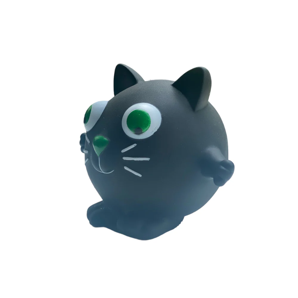 Talking Dog Club Cat Bouncy Ball Toy for Dogs (Black) - Image 4