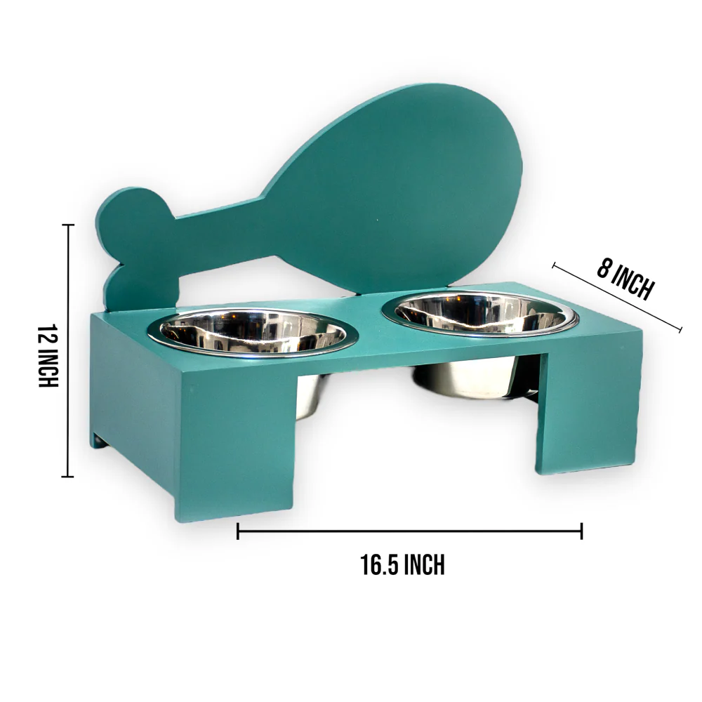 Talking Dog Club Chicken Leg Doggy Bowl Diners for Dogs (Green) - Image 2