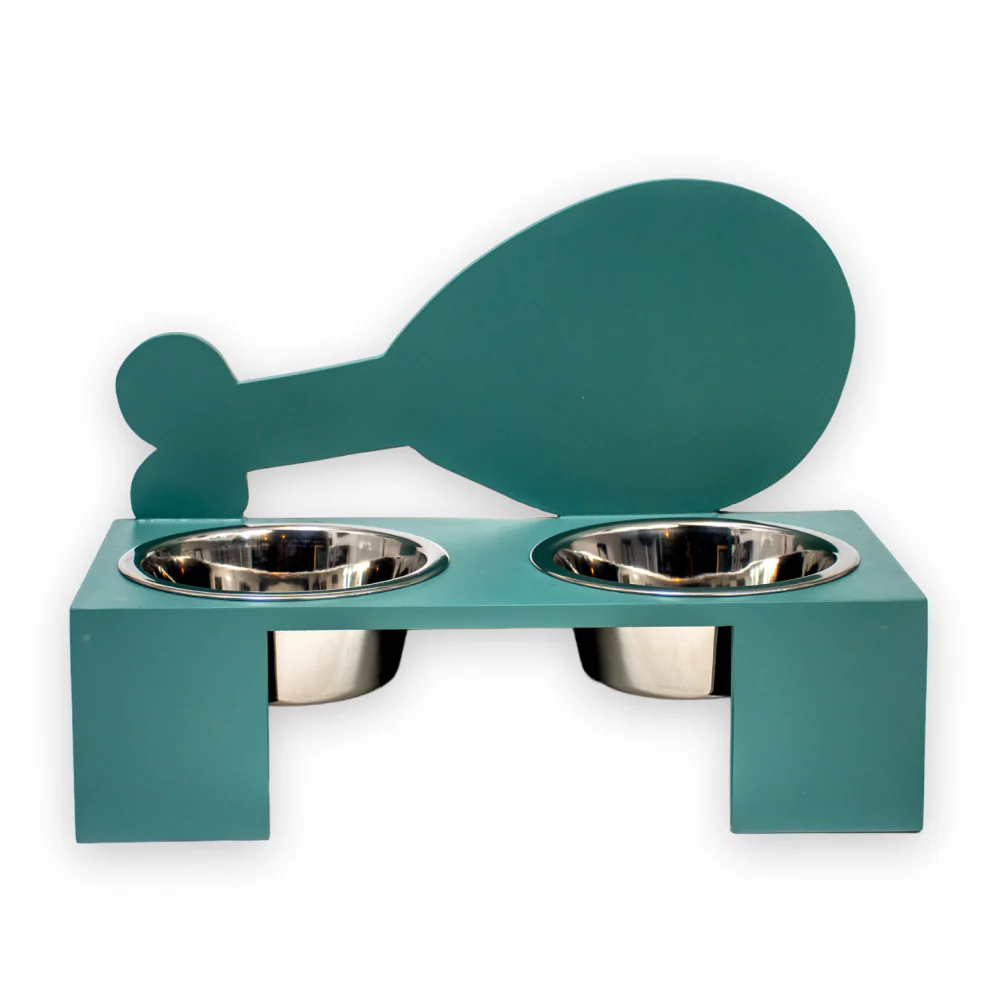 Talking Dog Club Chicken Leg Doggy Bowl Diners for Dogs (Green) - Image 3