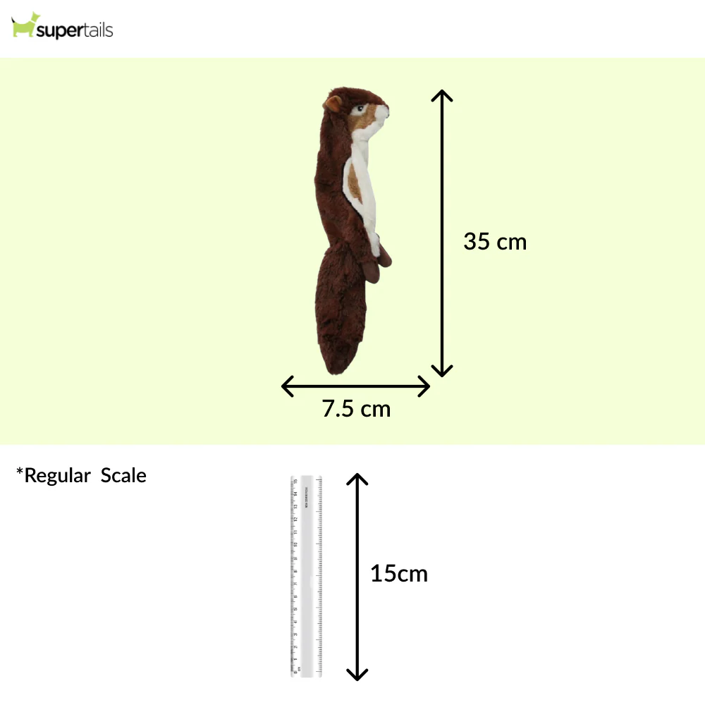 Talking Dog Club Chipmunk Stuffless Plush Toy for Dogs (Brown) - Image 2