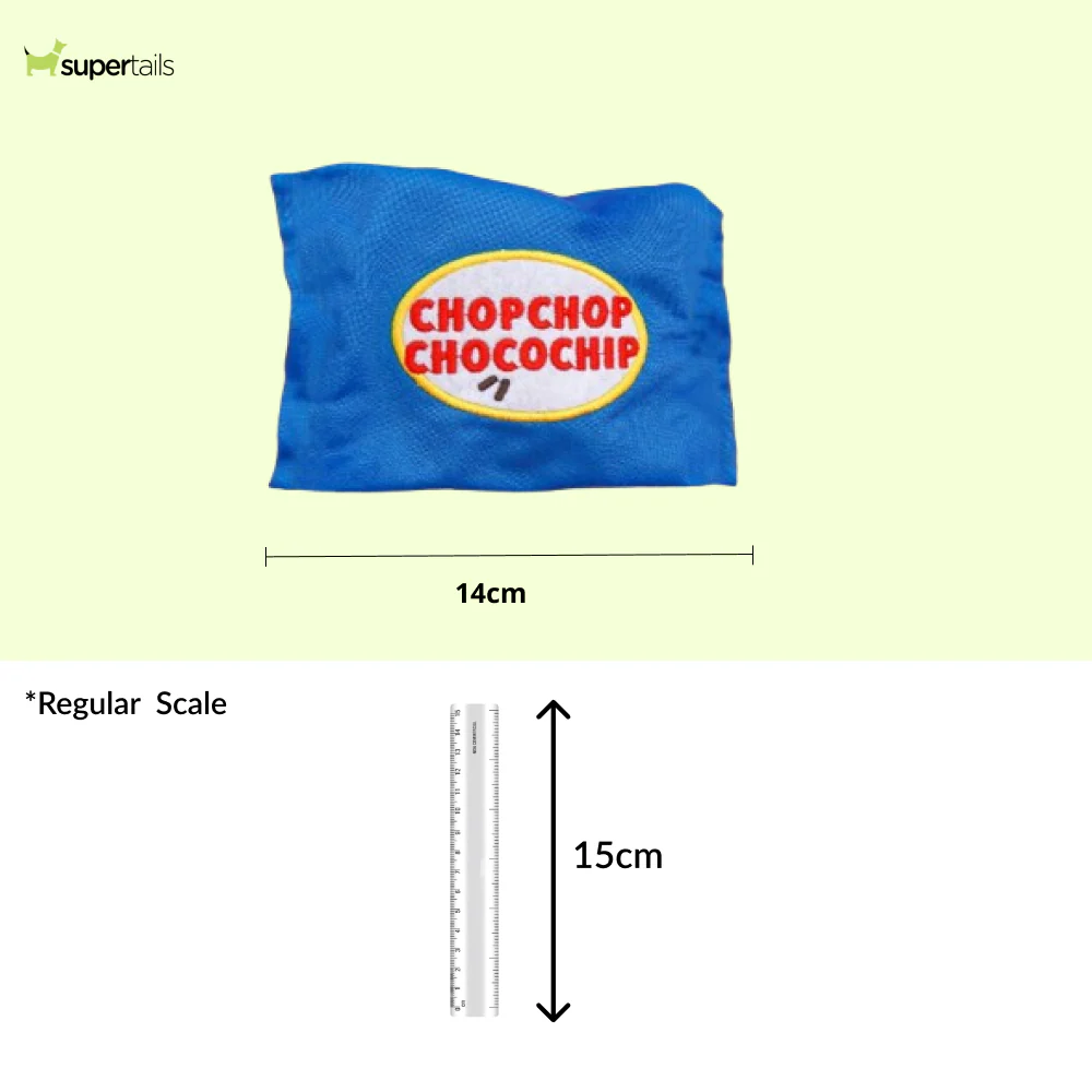 Talking Dog Club Chocolate Chip Cookie Interactive Plush Toy for Dogs (Blue) - Image 2