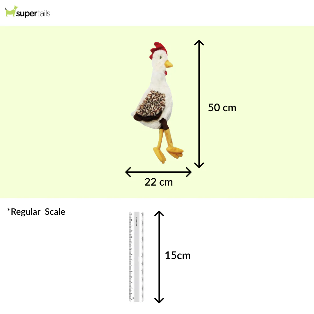 Talking Dog Club Cock a Doodle Stuffless Plush Toy for Dogs (Brown) - Image 2