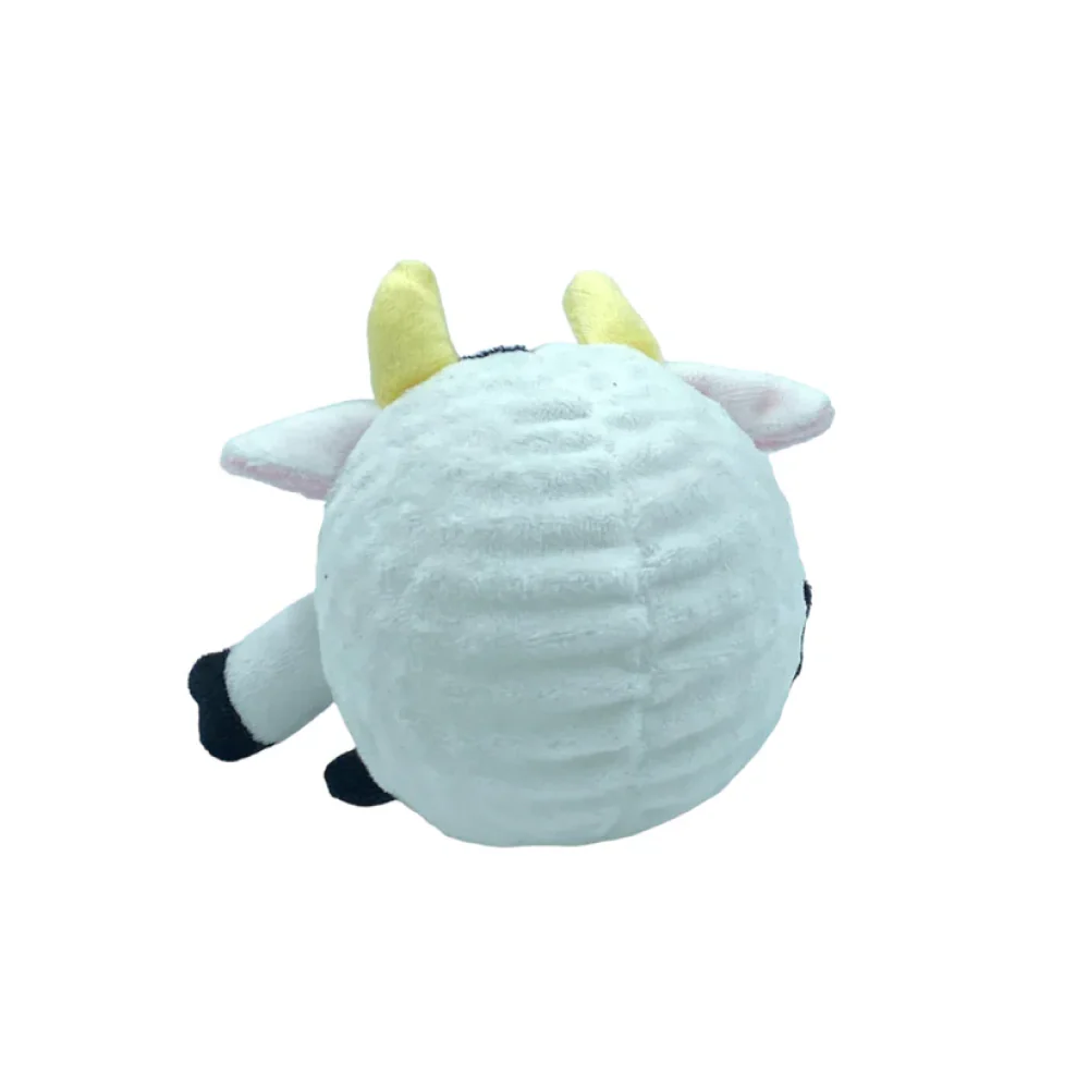 Talking Dog Club Cow Happy Bouncer Plush Ball Toy for Dogs (White) - Image 5