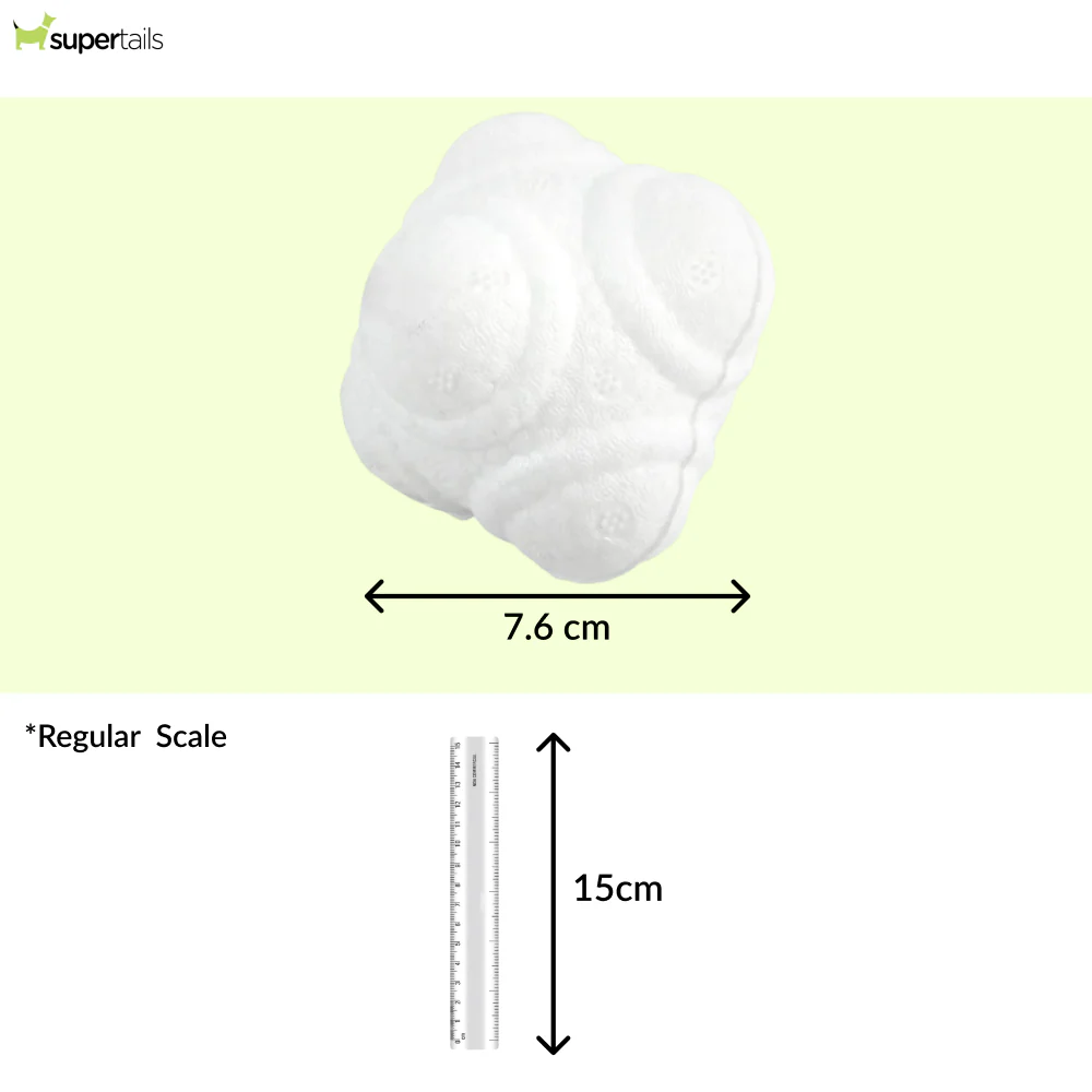 Talking Dog Club Crazy Bounce Meta Ball Toy for Dogs (White) - Image 2