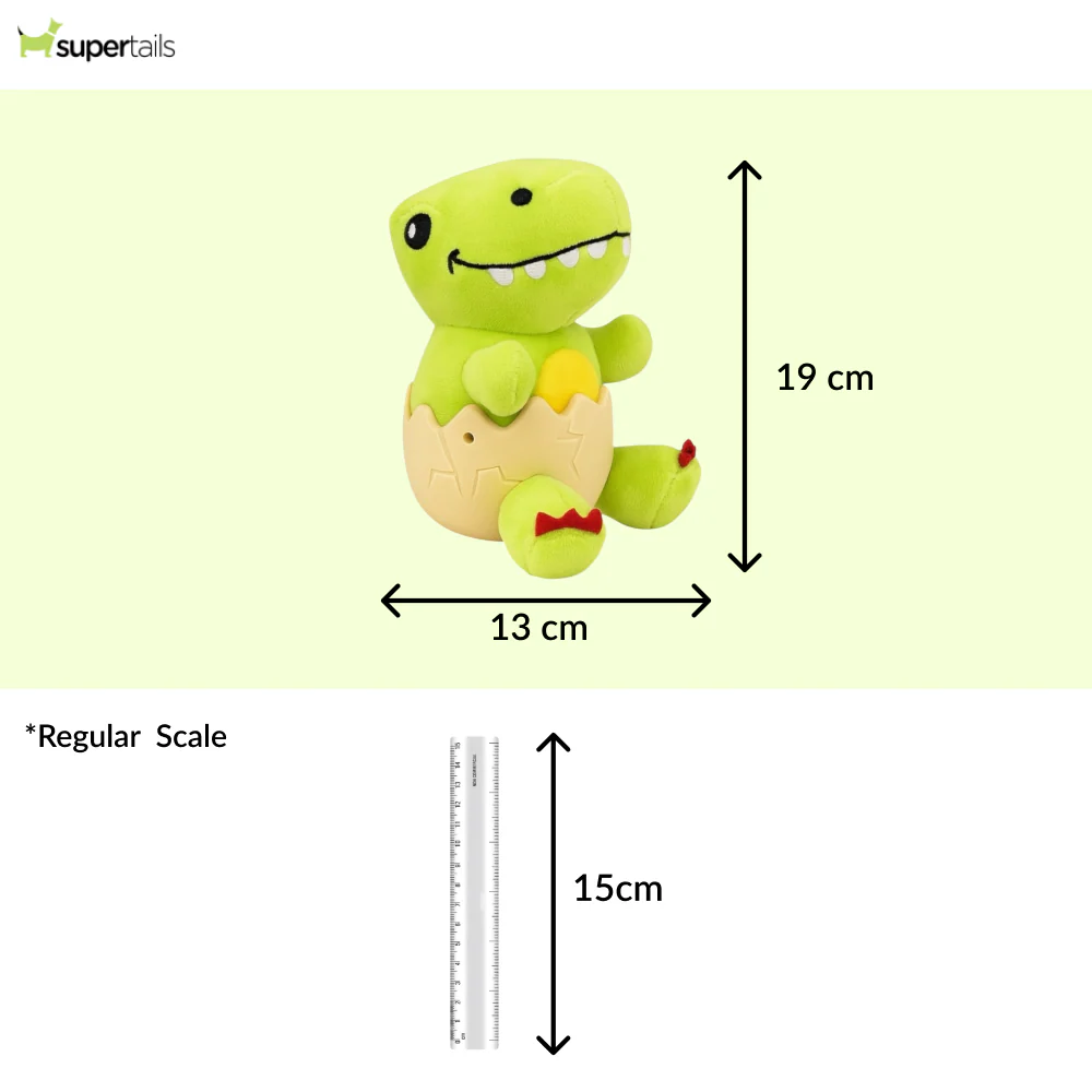 Talking Dog Club Dino in a Shell Plush Toy for Dogs (Green) - Image 2