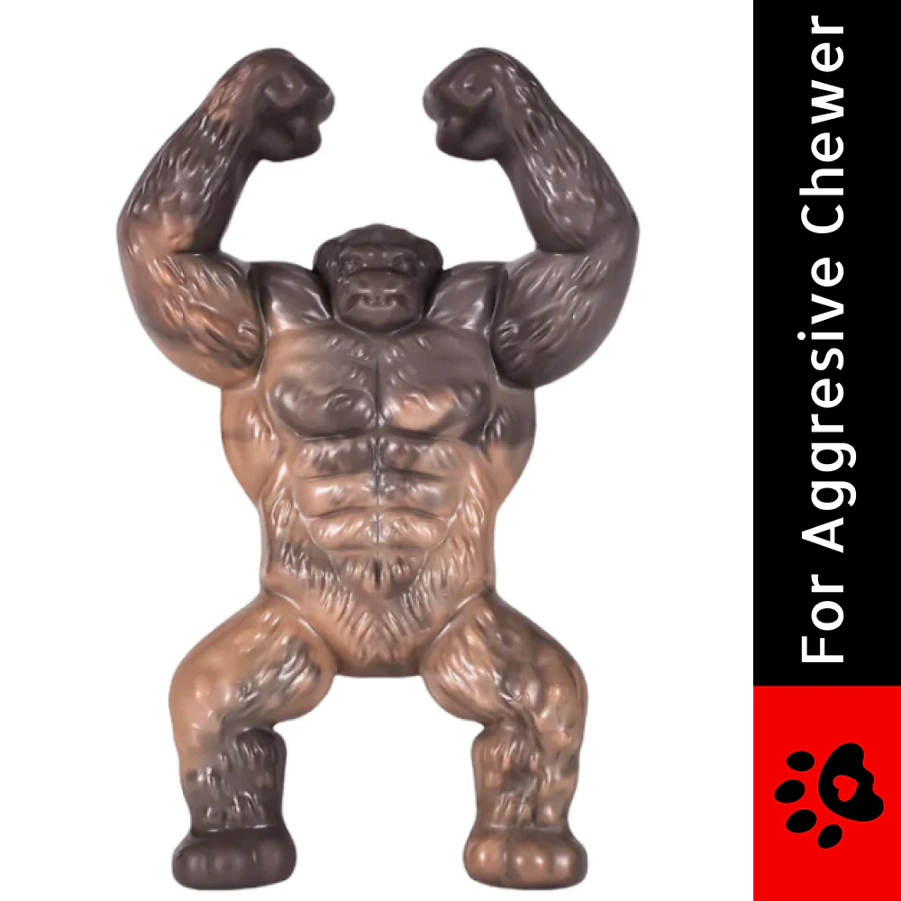 Talking Dog Club Gorilla Nylon Bone Heavy Chew Toy for Dogs (Brown) - Image 3