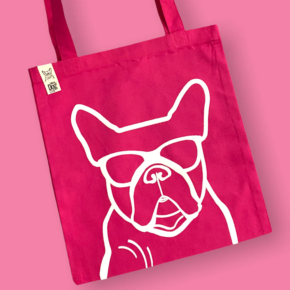 Talking Dog Club Dog Face Carry All Tote Bag for Women (Pink) - Image 2