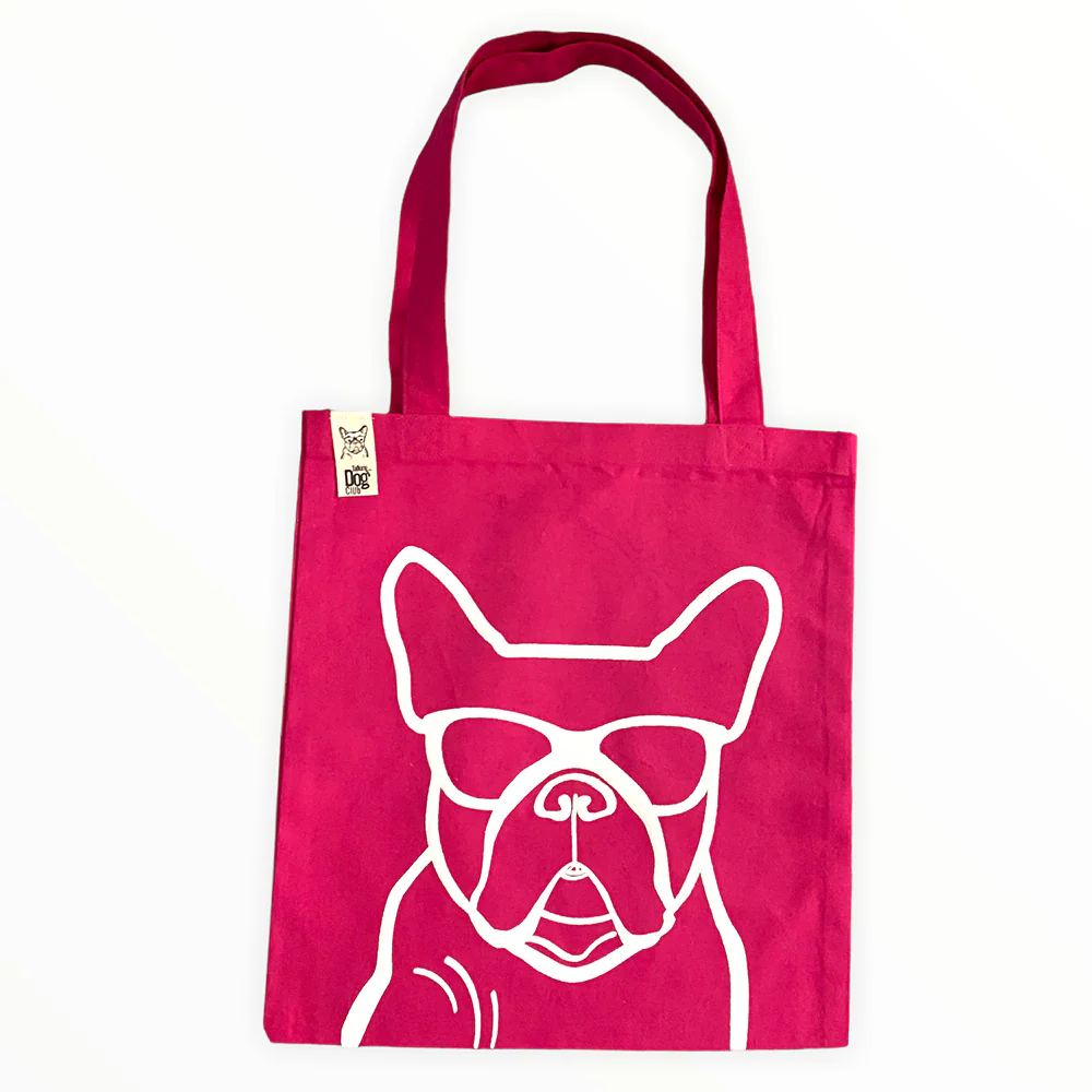 Talking Dog Club Dog Face Carry All Tote Bag for Women (Pink) - Image 3