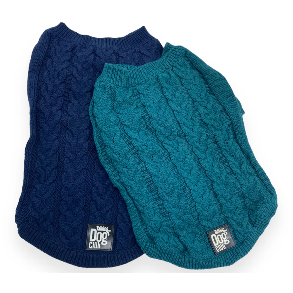 Talking Dog Club Doggy Jumper Sweater for Dogs and Cats (Navy Blue) - Image 4