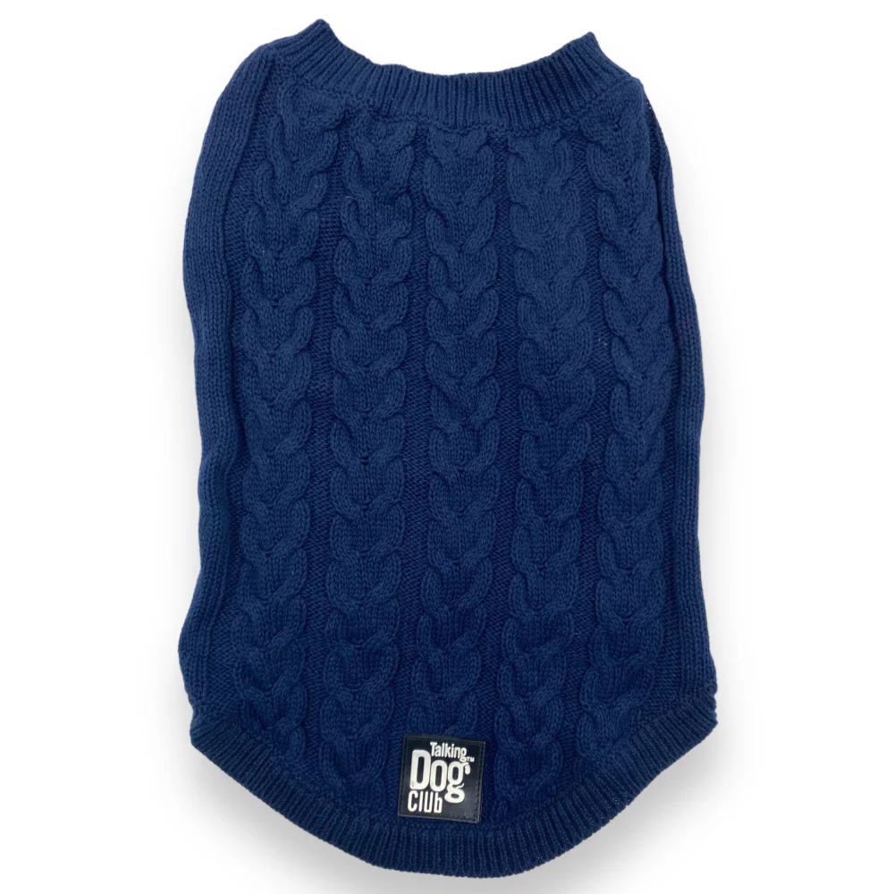 Talking Dog Club Doggy Jumper Sweater for Dogs and Cats (Navy Blue) - Image 7