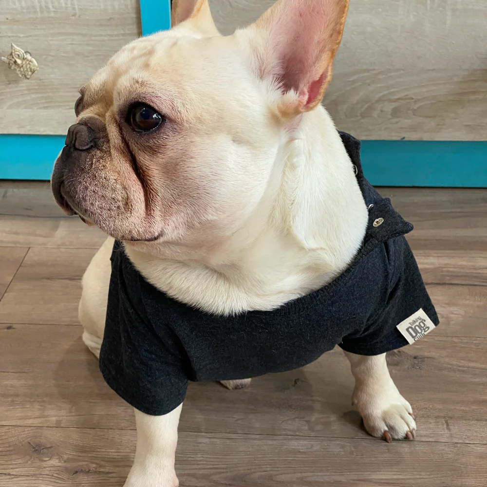 Talking Dog Club Doggy Warmer Solid Sweatshirt for Dogs (Charcoal) - Image 4