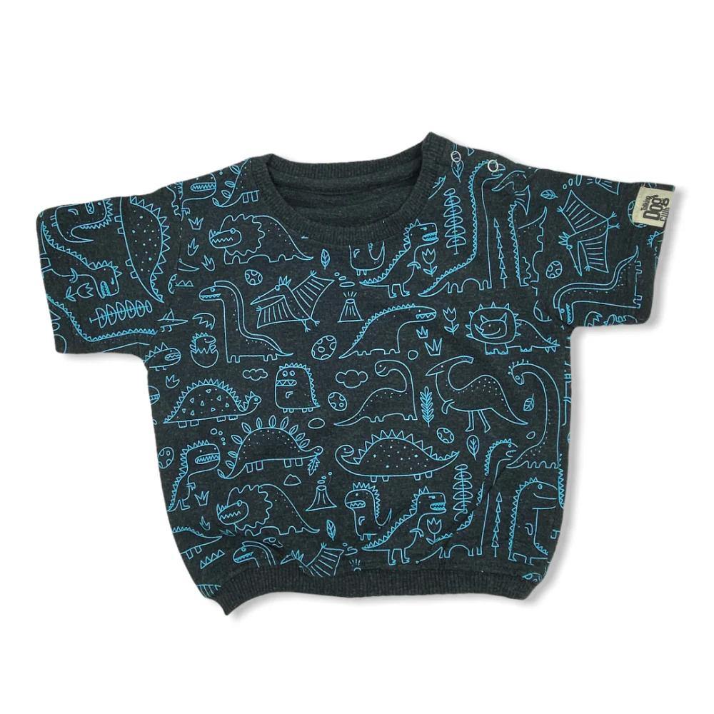 Talking Dog Club Doggy Warmer Dino Sweatshirt for Dogs (Charcoal) - Image 13