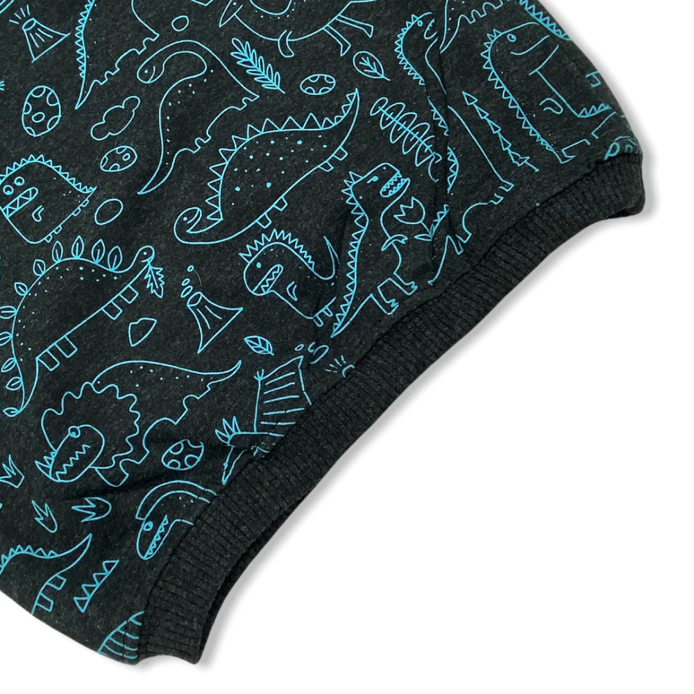 Talking Dog Club Doggy Warmer Dino Sweatshirt for Dogs (Charcoal) - Image 14