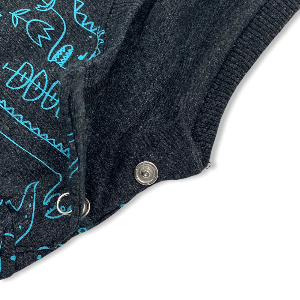 Talking Dog Club Doggy Warmer Dino Sweatshirt for Dogs (Charcoal) - Image 6
