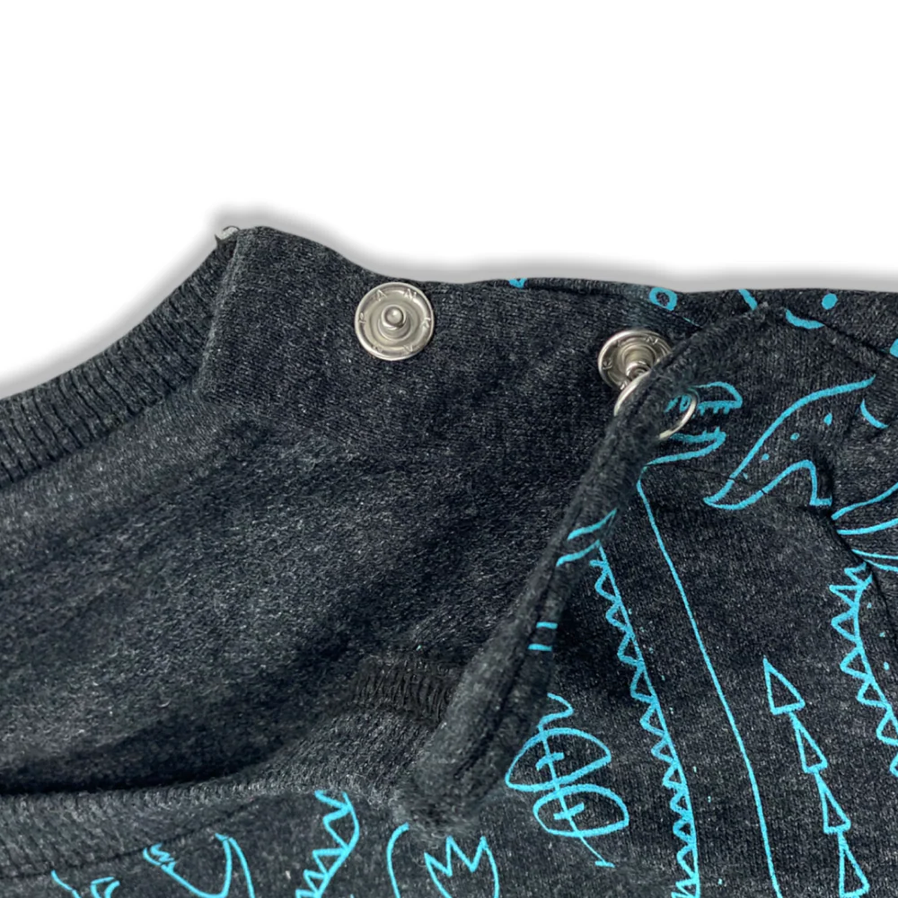 Talking Dog Club Doggy Warmer Dino Sweatshirt for Dogs (Charcoal) - Image 7