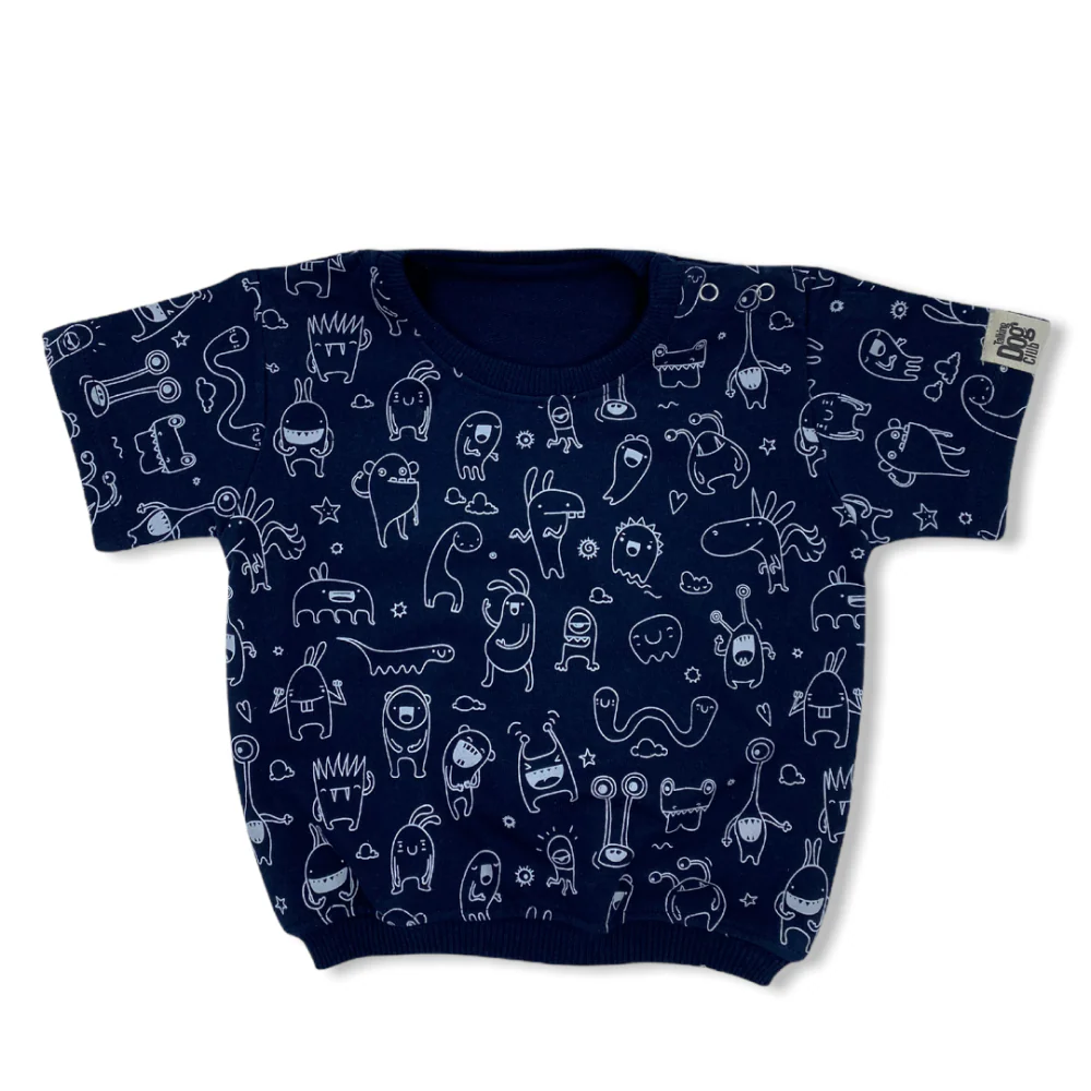 Talking Dog Club Doggy Warmer Monster Sweatshirt for Dogs (Navy Blue) - Image 5