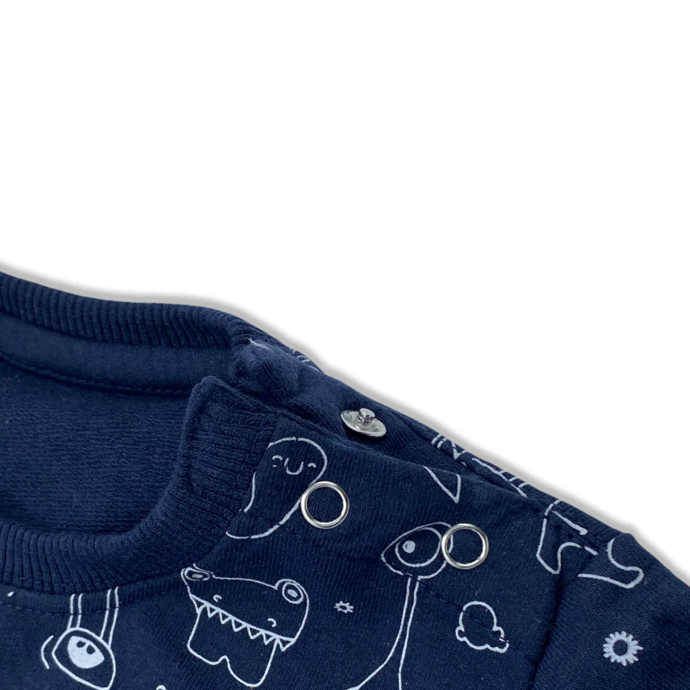 Talking Dog Club Doggy Warmer Monster Sweatshirt for Dogs (Navy Blue) - Image 8
