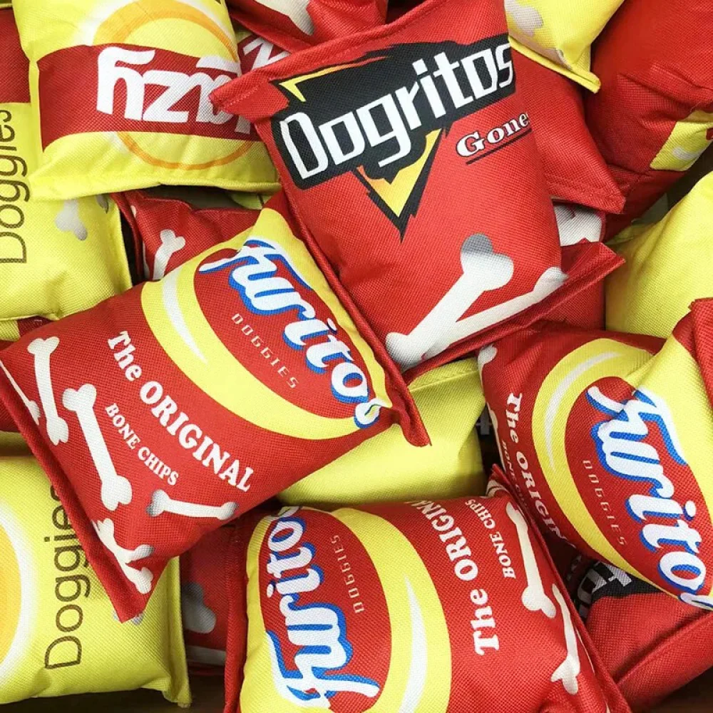 Talking Dog Club Dogritos 1 Zero Calories Chips Plush Toy for Dogs (Red) - Image 4
