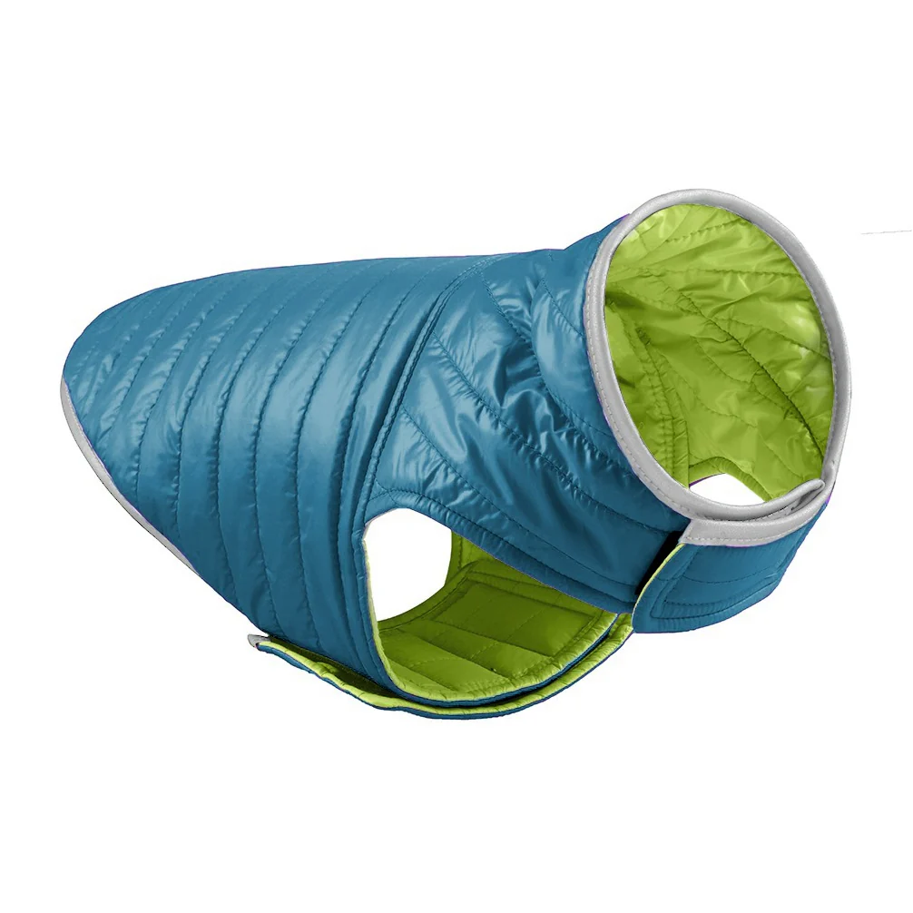 Talking Dog Club Double Trouble Reversible Jackets for Dogs (Blue/Green) - Image 4