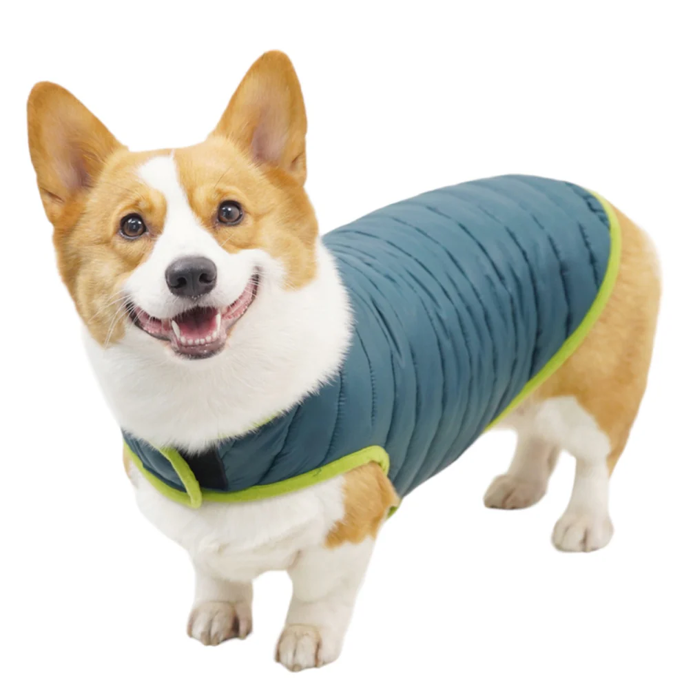 Talking Dog Club Double Trouble Reversible Jackets for Dogs (Blue/Green) - Image 5