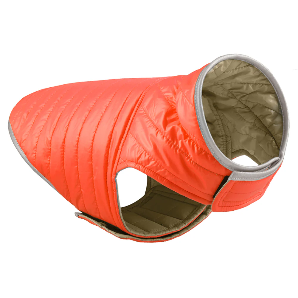 Talking Dog Club Double Trouble Reversible Jackets for Dogs (Orange/Brown) - Image 4