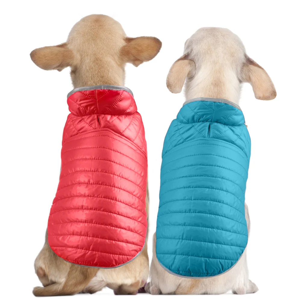 Talking Dog Club Double Trouble Reversible Jackets for Dogs (Red/Blue) - Image 5