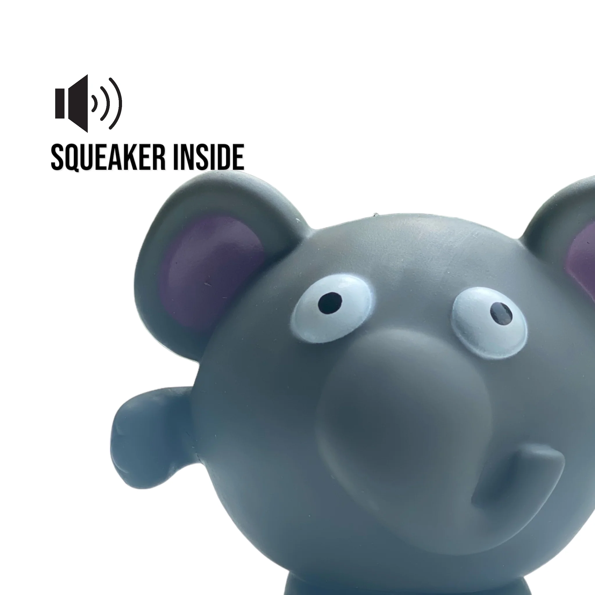 Talking Dog Club Elephant Bouncy Ball Toy for Dogs (Grey) - Image 6