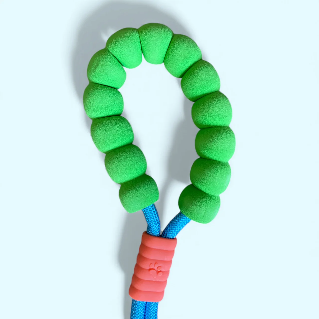 Talking Dog Club Extra Strong Vivid Handle Leash for Dogs (Blue/Green) - Image 3