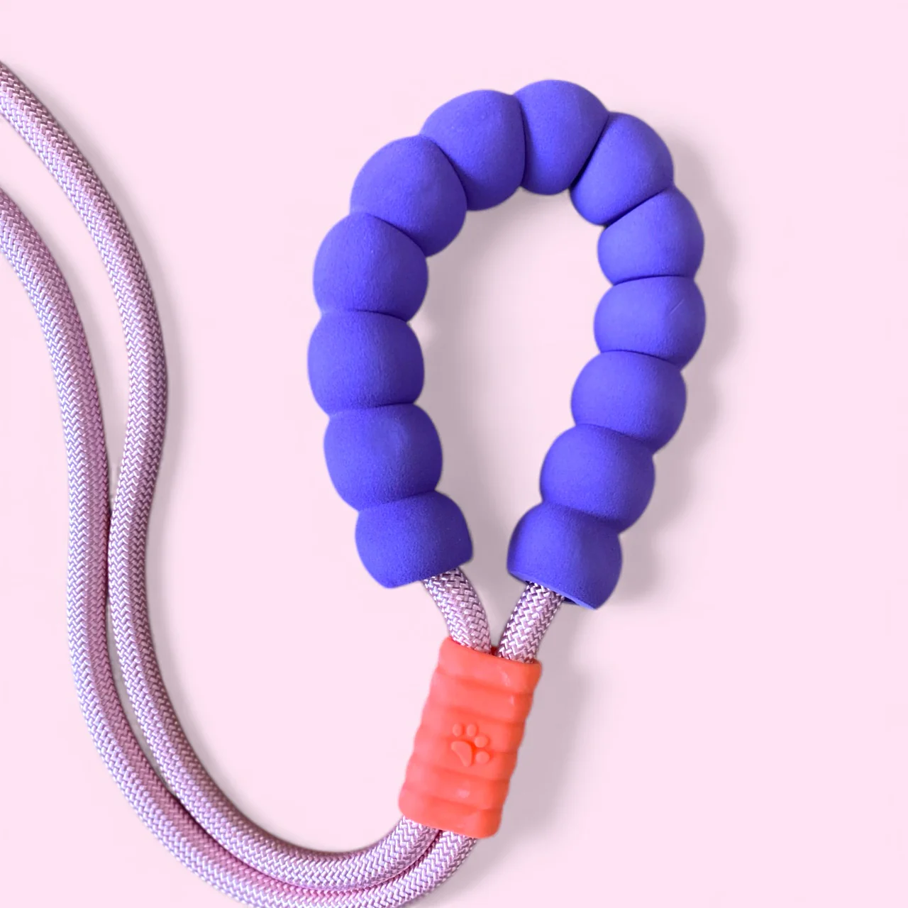 Talking Dog Club Extra Strong Vivid Handle Leash for Dogs (Pink/Purple) - Image 3