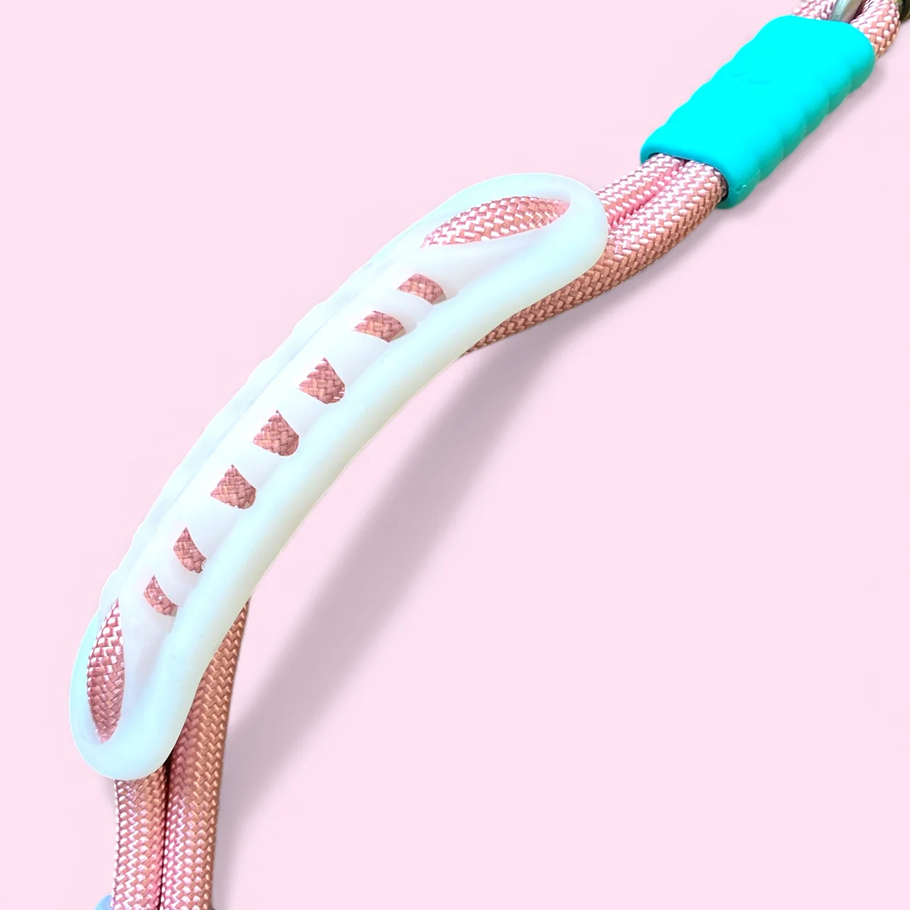 Talking Dog Club Extra Strong Vivid Handle Leash for Dogs (Pink/Purple) - Image 4