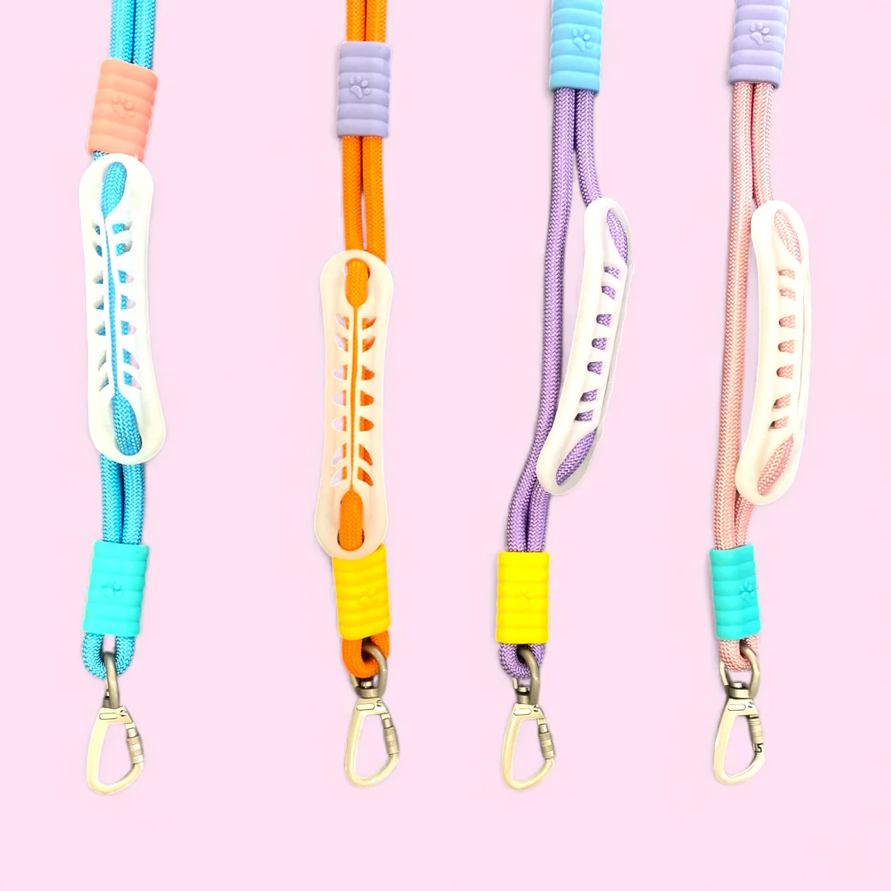 Talking Dog Club Extra Strong Vivid Handle Leash for Dogs (Pink/Purple) - Image 6