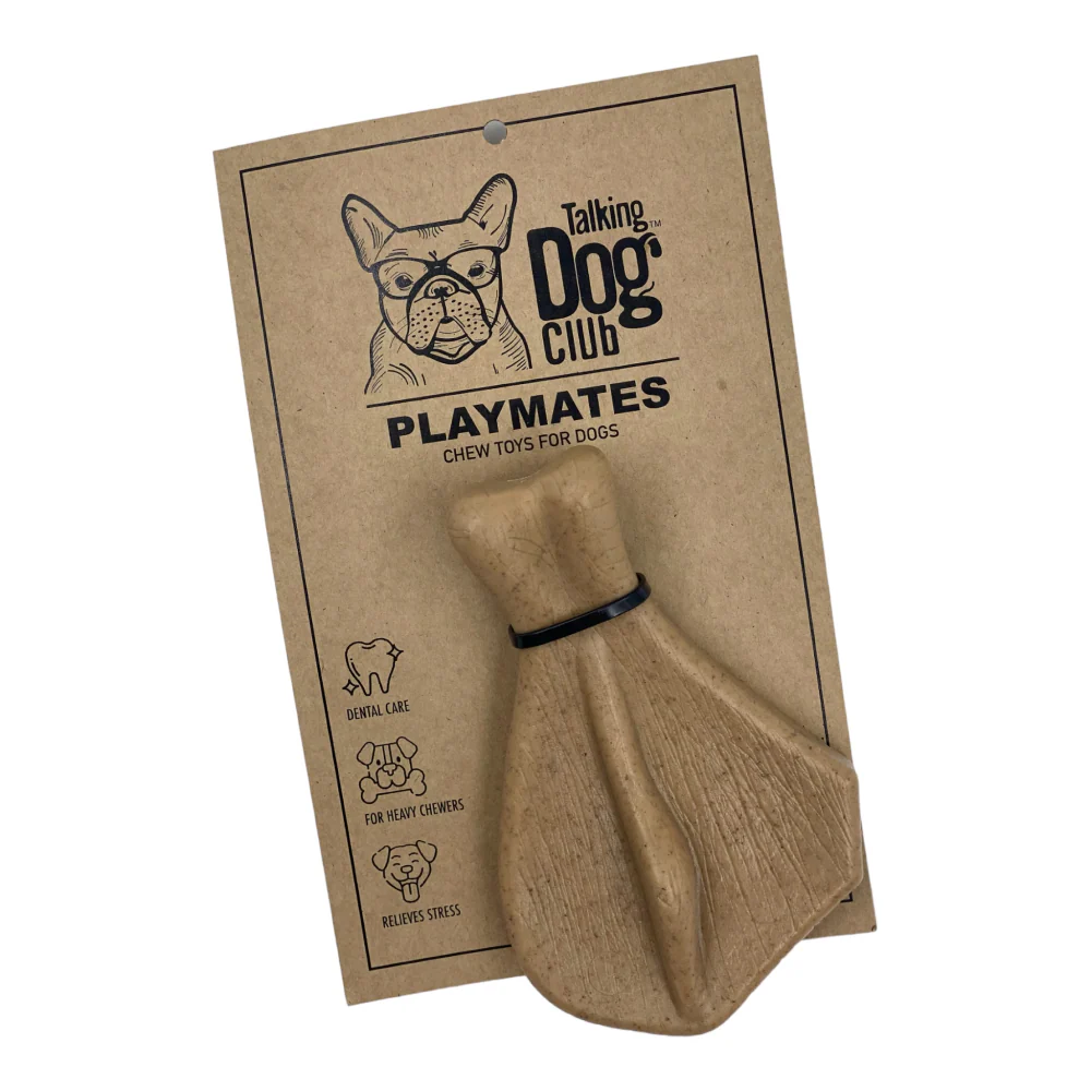 Talking Dog Club Flap Chew Nylon Bone Heavy Chew Toy for Dogs (Brown) - Image 3